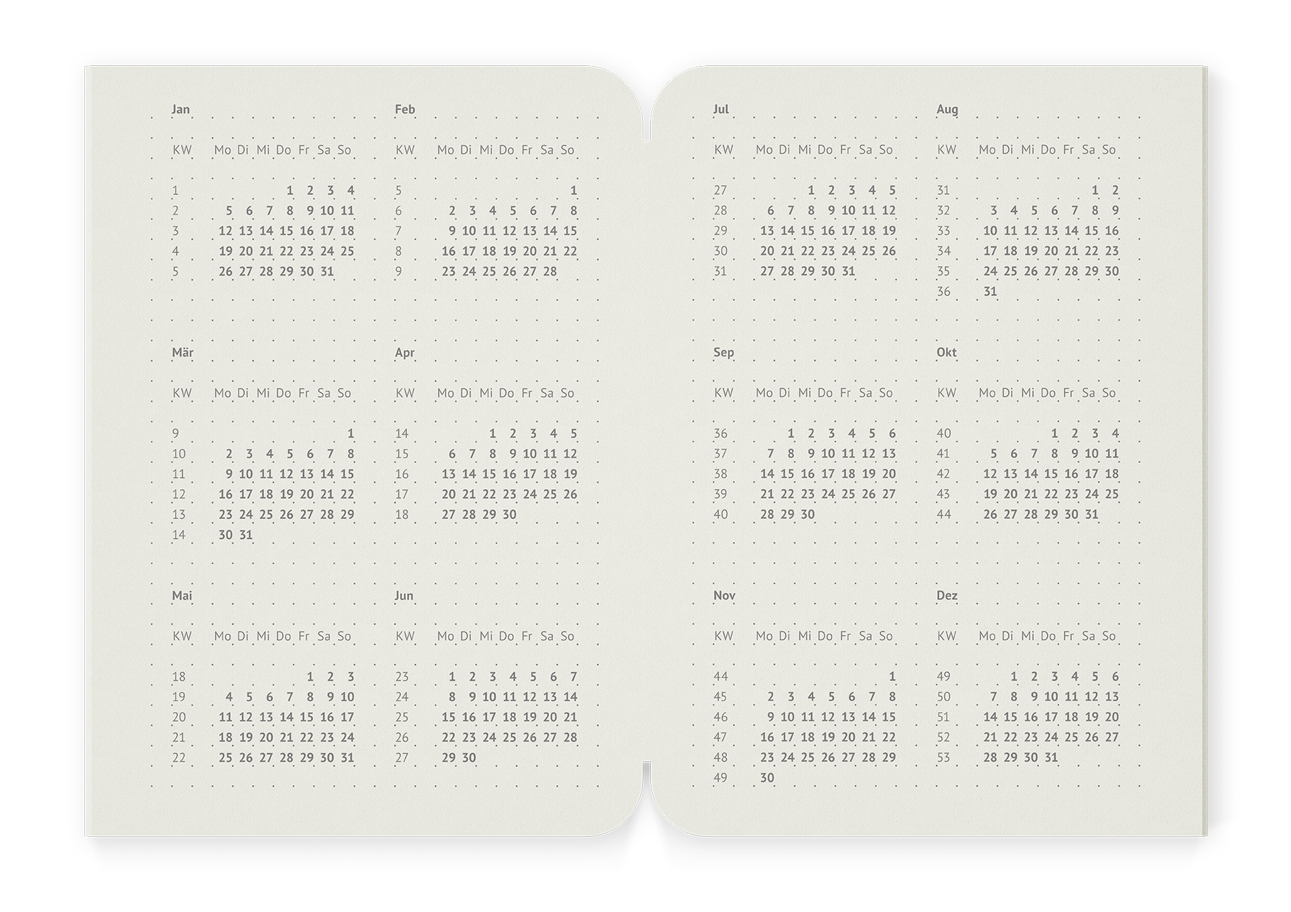 Kalender 2027 L Inlay